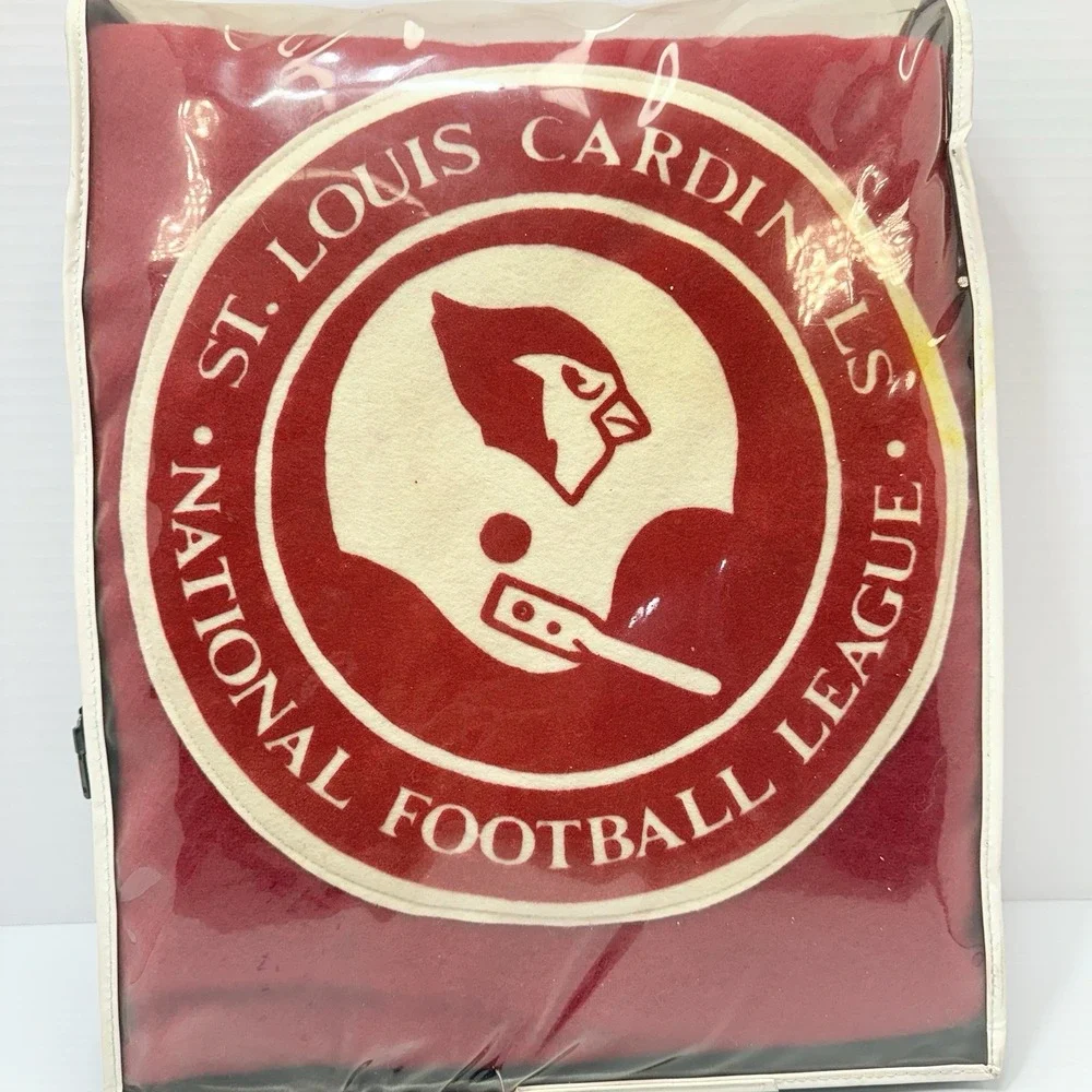 1980's Pendleton St.Louis Cardinals NFL 49x66 Inch Wool FOOTBALL STADIUM Blanket